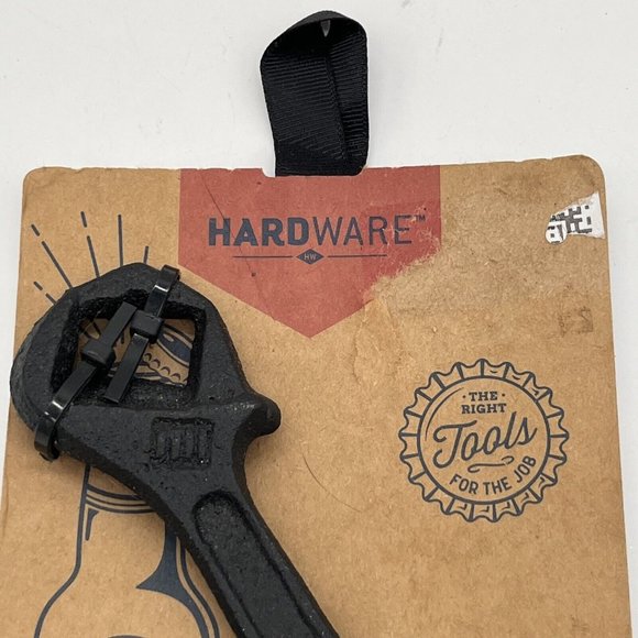 Cast Iron Hardware Novelty Wrench Bottle Opener Gift Man Cave Stocking Stuffer - Picture 7 of 10